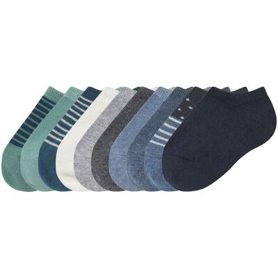 LUPILU 10 paar kinder sokken (turquoise/blauw/navy, 23/26) LUPILU 10 paar kinder sokken (turquoise/blauw/navy, 23/26)