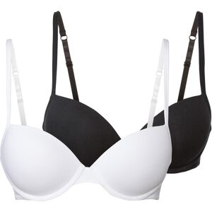 esmara 2 dames beugel BH's (Zwart/wit, 75B) esmara 2 dames beugel BH's (Zwart/wit, 75B)