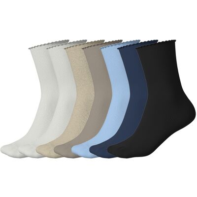 ESMARA 7 Paar dames sokken (wit/beige/blauw/navy/zwart, 39-42) ESMARA 7 Paar dames sokken (wit/beige/blauw/navy/zwart, 39-42)