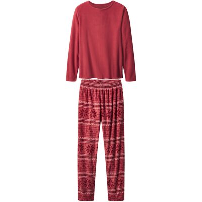 esmara Fleece dames pyjama (Rood, M (40/42)) esmara Fleece dames pyjama (Rood, M (40/42))