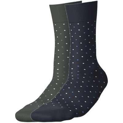 esmara 2 Paar sokken (Stippen/groen/marineblauw, 35-38) esmara 2 Paar sokken (Stippen/groen/marineblauw, 35-38)