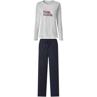 esmara Dames pyjama (Lichtgrijs/navy, S (36/38)) esmara Dames pyjama (Lichtgrijs/navy, S (36/38))