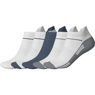 CRIVIT 5 Paar sportsokken (Wit/blauw, 43-46) CRIVIT 5 Paar sportsokken (Wit/blauw, 43-46)