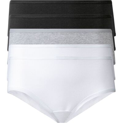 esmara 5 dames hipsters (Zwart/grijs/wit, S (36/38)) esmara 5 dames hipsters (Zwart/grijs/wit, S (36/38))