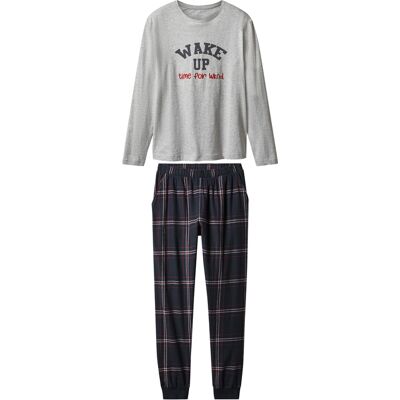 esmara Dames pyjama (Grijs/donkerblauw, M (40/42)) esmara Dames pyjama (Grijs/donkerblauw, M (40/42))