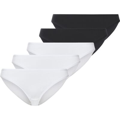 esmara 5 dames slips (L (44/46), Zwart/wit) esmara 5 dames slips (L (44/46), Zwart/wit)