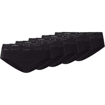 esmara Set van 5 dames hipsters (Zwart, XS (32/34)) esmara Set van 5 dames hipsters (Zwart, XS (32/34))