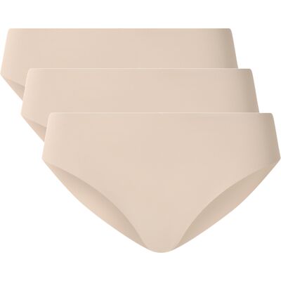 esmara Set van 3 dames lasercut onderbroeken - onzichtbaar & seamless (Crème, M (40/42)) esmara Set van 3 dames lasercut onderbroeken - onzichtbaar & seamless (Crème, M (40/42))