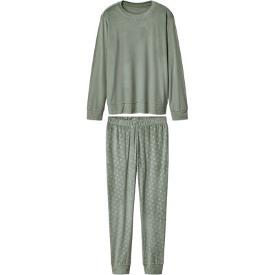 esmara Velours dames pyjama (Groen, XS (32/34)) esmara Velours dames pyjama (Groen, XS (32/34))