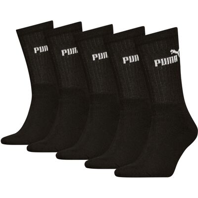 PUMA 5 Paar sportsokken (Zwart, 43-46) PUMA 5 Paar sportsokken (Zwart, 43-46)