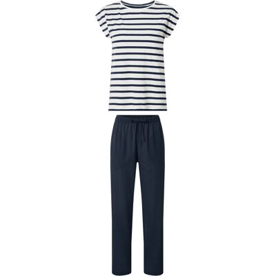 esmara Dames pyjama (Donkerblauw/wit, S (36/38)) esmara Dames pyjama (Donkerblauw/wit, S (36/38))