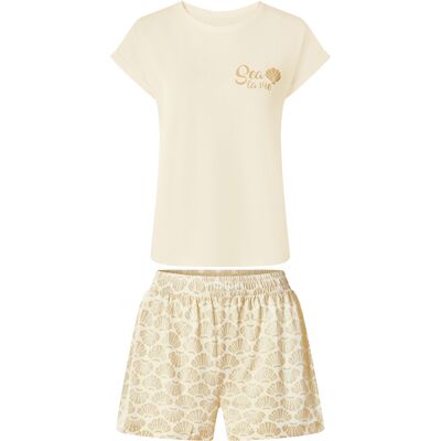 esmara Korte dames pyjama (Wit, M (40/42)) esmara Korte dames pyjama (Wit, M (40/42))