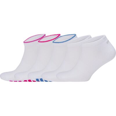 CRIVIT 5 Paar sportsokken (Wit/donkerroze/blauw, 35-38) CRIVIT 5 Paar sportsokken (Wit/donkerroze/blauw, 35-38)
