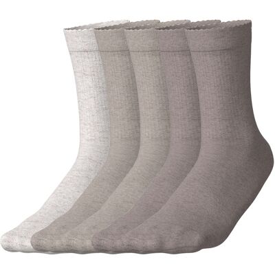 esmara 5 Paar dames sokken (wit/beige, 35-38) esmara 5 Paar dames sokken (wit/beige, 35-38)