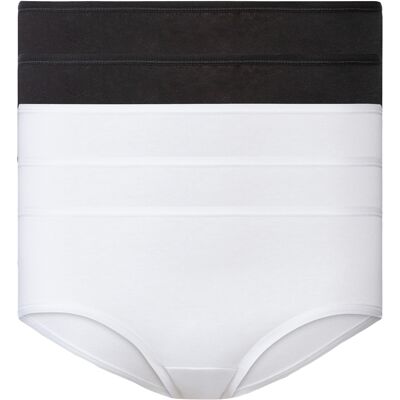 esmara 5 dames hipsters (S (36/38), Zwart/wit) esmara 5 dames hipsters (S (36/38), Zwart/wit)