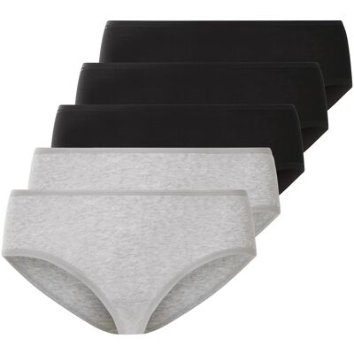 esmara Dames slips 5-pack (Zwart/grijs, XXL) esmara Dames slips 5-pack (Zwart/grijs, XXL)