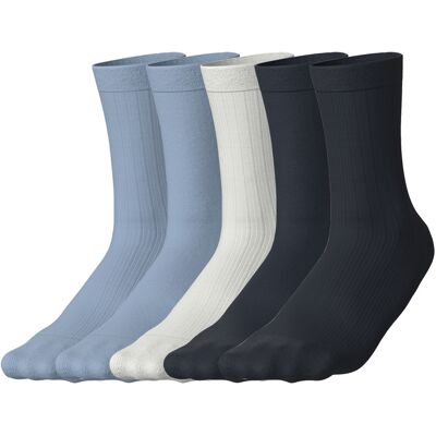 esmara 5 Paar sokken (blauw/wit/marineblauw, 39-42) esmara 5 Paar sokken (blauw/wit/marineblauw, 39-42)