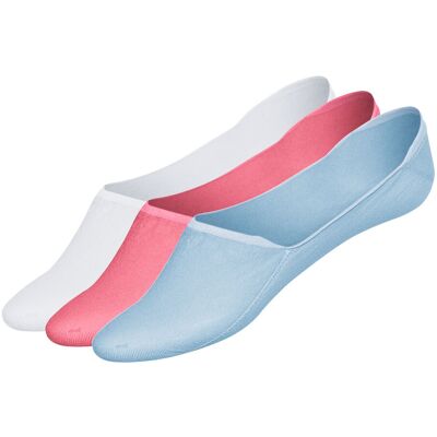 esmara 3 paar sneakersokken (Low-Cut, Blauw/roze/wit, 35-38) esmara 3 paar sneakersokken (Low-Cut, Blauw/roze/wit, 35-38)