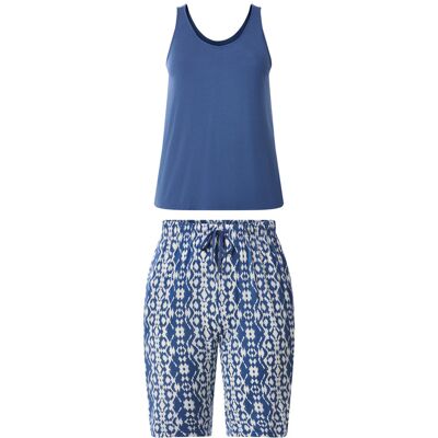 ESMARA Dames shortama - plus size (Blauw, XL (48/50)) ESMARA Dames shortama - plus size (Blauw, XL (48/50))