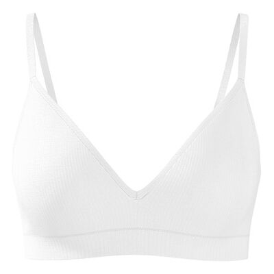 ESMARA Dames geribde soft-bh (Wit, 85B) ESMARA Dames geribde soft-bh (Wit, 85B)