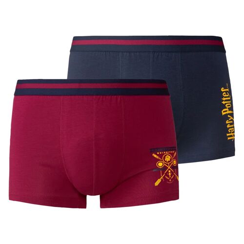 Lidl 2 heren boxers (L, Rood/donkerblauw)