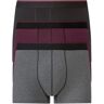 Livergy 3 heren boxers (XL, Zwart/aubergine/grijs)