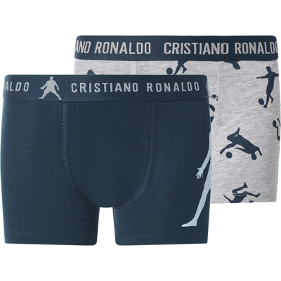 CR7 Peuter Jongens Boxer, 2 stuks. (Grijs/donkerblauw, 110/116) CR7 Peuter Jongens Boxer, 2 stuks. (Grijs/donkerblauw, 110/116)