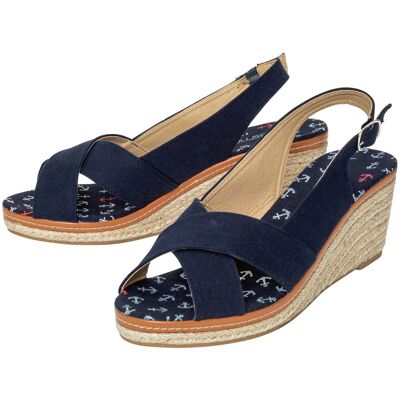esmara Dames sandalen met sleehak (Marineblauw, 36) esmara Dames sandalen met sleehak (Marineblauw, 36)