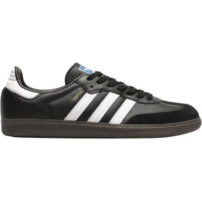 adidas Samba OG schoenen - leer & suède - unisex (42 2/3, Zwart) adidas Samba OG schoenen - leer & suède - unisex (42 2/3, Zwart)