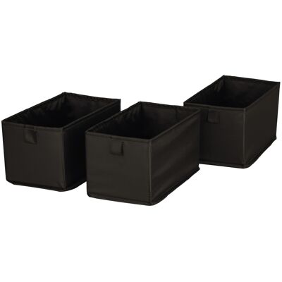W5 Opbergmanden (Opbergboxen set van 3 - zwart) W5 Opbergmanden (Opbergboxen set van 3 - zwart)