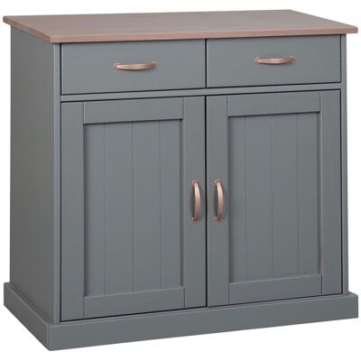 Inter Link Dressoir Westerland (Met 2 lades en 2 draaideuren, Grijs) Inter Link Dressoir Westerland (Met 2 lades en 2 draaideuren, Grijs)
