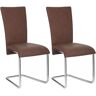 Homexperts 2 stoelen Mulan (stoel, Donkerbruin)