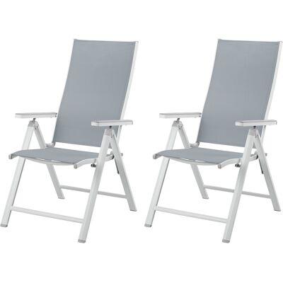 LIVARNO HOME Set van 2 verstelbare tuinstoelen Houston LIVARNO HOME Set van 2 verstelbare tuinstoelen Houston