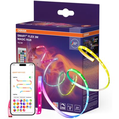 OSRAM LED-strip Smart Wifi Flex RGB ICT RC Indoor (3 m) OSRAM LED-strip Smart Wifi Flex RGB ICT RC Indoor (3 m)