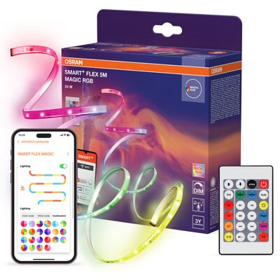 OSRAM LED-strip Smart Wifi Flex RGB ICT RC Indoor (5 m) OSRAM LED-strip Smart Wifi Flex RGB ICT RC Indoor (5 m)