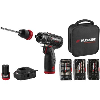 PARKSIDE PERFORMANCE 12 V accu-boorschroefmachine-startersset PBSPA 12 E4, met accu's en oplader. PARKSIDE PERFORMANCE 12 V accu-boorschroefmachine-startersset PBSPA 12 E4, met accu's en oplader.