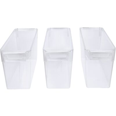 SILVERCREST Koelkastorganizers met deksel - 3 bakjes - 3,2 L SILVERCREST Koelkastorganizers met deksel - 3 bakjes - 3,2 L