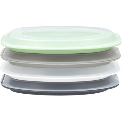 SILVERCREST Set van 4 vleeswaren bakjes SILVERCREST Set van 4 vleeswaren bakjes
