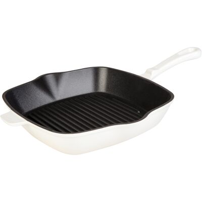 LIVARNO HOME Gietijzeren grillpan 24,5 cm (Beige) LIVARNO HOME Gietijzeren grillpan 24,5 cm (Beige)