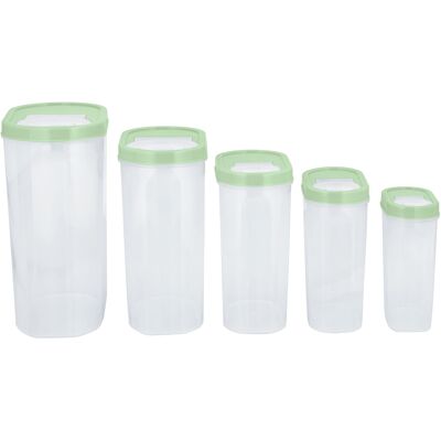 SILVERCREST Voorraadpotten, 5-delig (Mint) SILVERCREST Voorraadpotten, 5-delig (Mint)