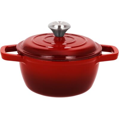 SILVERCREST Gietijzeren pan, Ø16 cm (Rood) SILVERCREST Gietijzeren pan, Ø16 cm (Rood)
