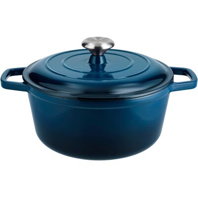 SILVERCREST Premium Gietijzeren Pan, Ø 25 cm (Blauw) SILVERCREST Premium Gietijzeren Pan, Ø 25 cm (Blauw)