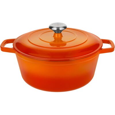 SILVERCREST Gietijzeren pan, Ø27 cm (Oranje) SILVERCREST Gietijzeren pan, Ø27 cm (Oranje)