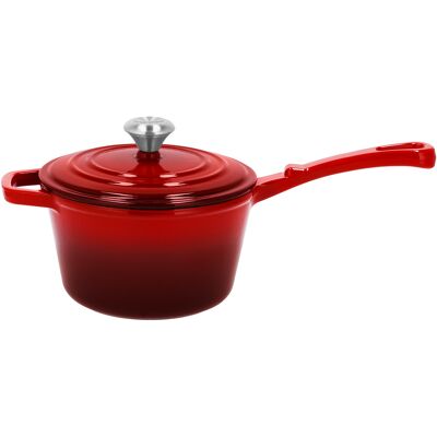 SILVERCREST Gietijzeren steelpan, Ø18 cm (Rood) SILVERCREST Gietijzeren steelpan, Ø18 cm (Rood)