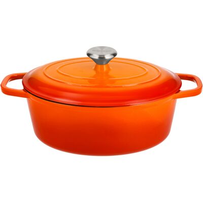 SILVERCREST Gietijzeren braadpan, Ø29 cm (Oranje) SILVERCREST Gietijzeren braadpan, Ø29 cm (Oranje)
