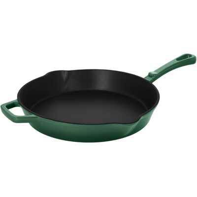 SILVERCREST Gietijzeren pan, Ø30 cm (Groen) SILVERCREST Gietijzeren pan, Ø30 cm (Groen)