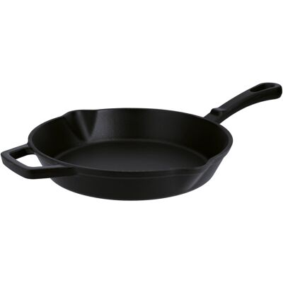 SILVERCREST Gietijzeren grillpan of koekenpan (Rond, zwart) SILVERCREST Gietijzeren grillpan of koekenpan (Rond, zwart)