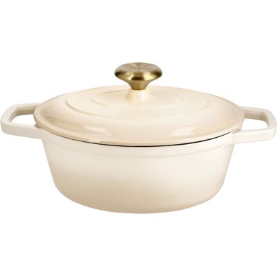 SILVERCREST Gietijzeren braadpan, Ø24 cm (Crème) SILVERCREST Gietijzeren braadpan, Ø24 cm (Crème)