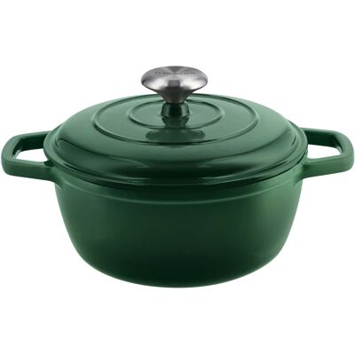 SILVERCREST Gietijzeren pan, Ø21 cm (Groen) SILVERCREST Gietijzeren pan, Ø21 cm (Groen)