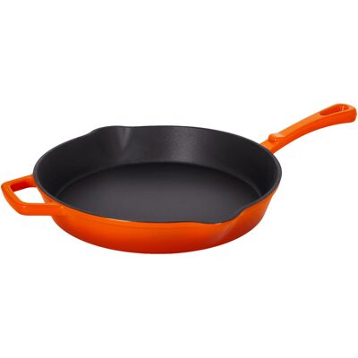 SILVERCREST Gietijzeren pan, Ø30 cm (Oranje) SILVERCREST Gietijzeren pan, Ø30 cm (Oranje)